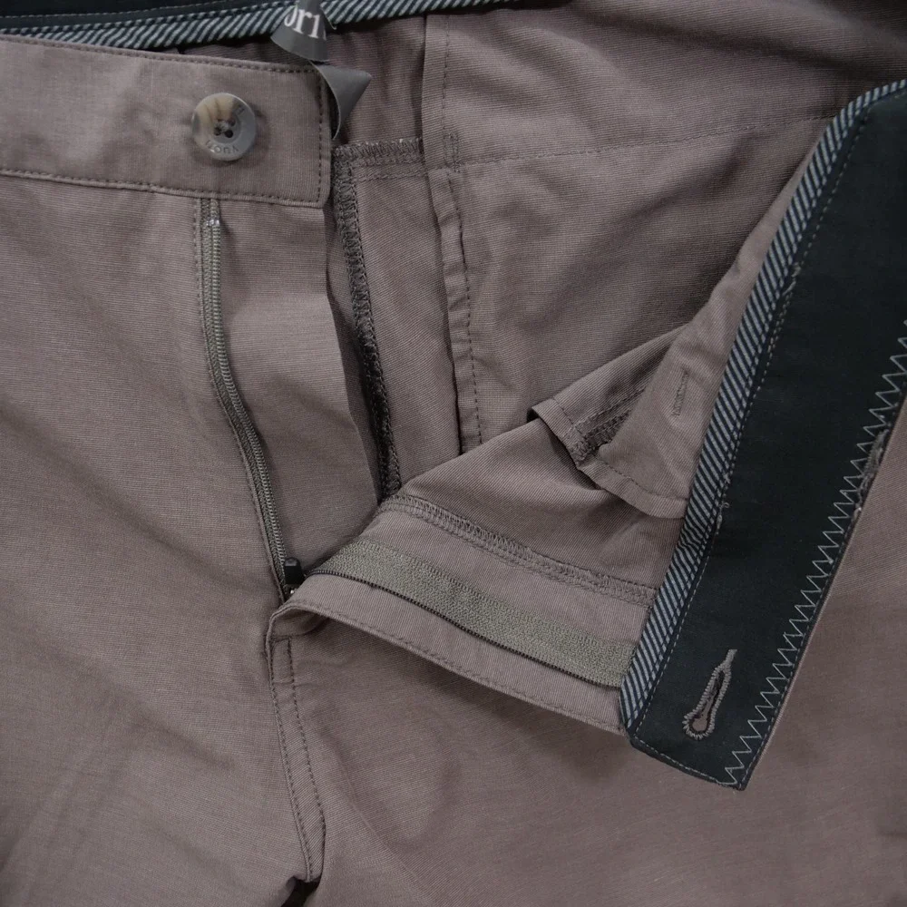 Vuori Aim Pants Mens 34 Brown Slim Fit Performance Travel Stretch Chino